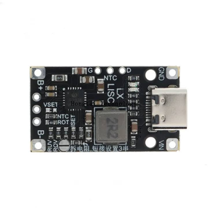 وحدة شحن بطاريات ليثيوم 2S/3S Type-C مع شحن متوازن BMS بقدرة 15 وات QC