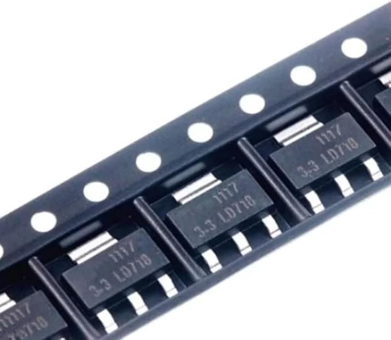 مجموعة 10 قطع منظم جهد AMS1117 3.3V SOT-223 لتثبيت وتنظيم الجهد 1