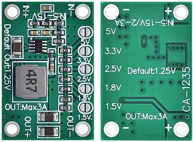 موديول خفض الجهد DC-DC 3 أمبير CA-1235 قابل للتعديل من 5V-16V إلى 1.25V-5V 2